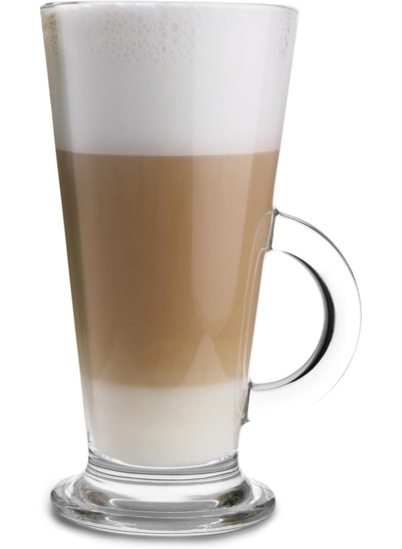 أركوروك كوب ARCOROC Latino بسعة 29cl – كوب قهوة زجاجي فرنسي فائق الجودة، شفاف، بمقبض مريح وتصميم مخروطي بقاعدة ثقيلة، مثالي لللاتيه والكابتشينو والمشروبات الساخنة، كوب متين يحتفظ بالحرارة، مقاوم للصدمات، مناسب للمطاعم والمنازل، من مجموعة Latino، الطراز 1013692، هدية مثالية لمحبي القهوة - Image 3